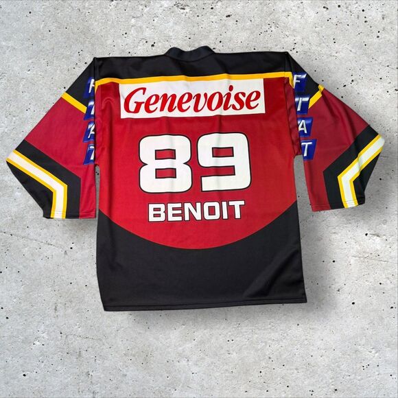 Geneve-Servette HC Swiss Hockey Jersey XL #89 Benoit RIV Vtg National League NLA - Picture 2 of 11